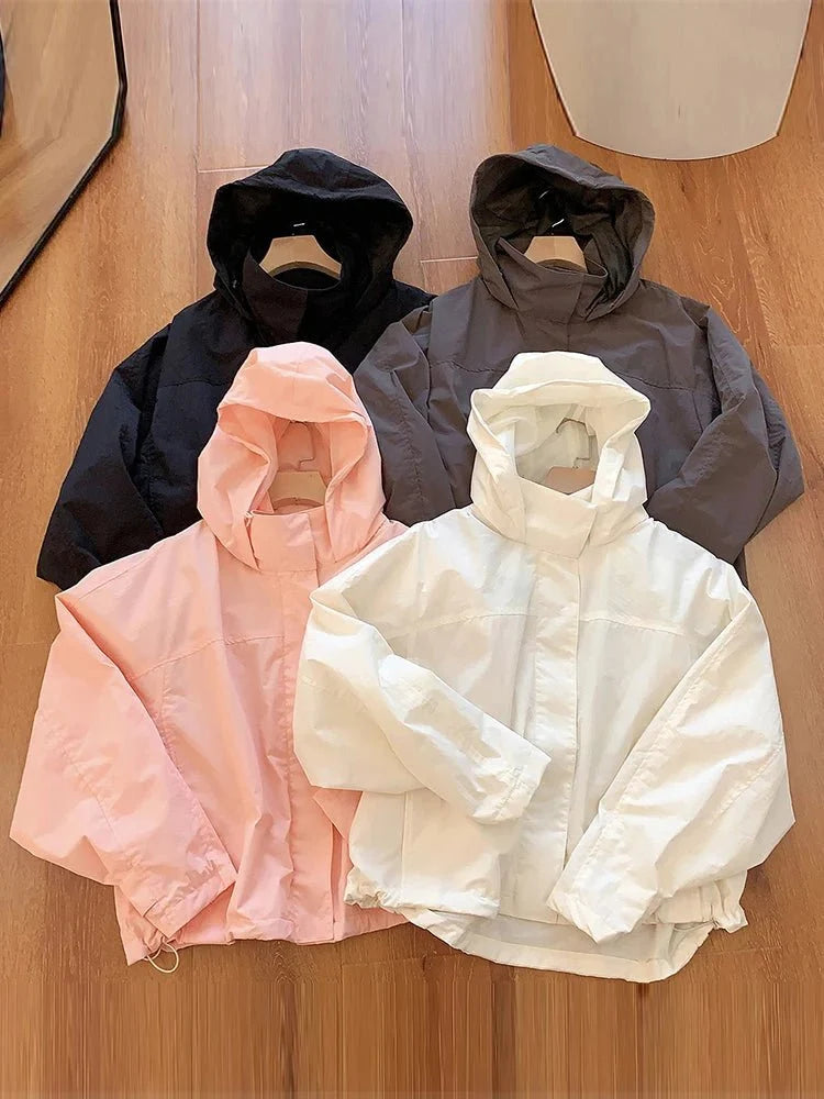 Joanna Hooded Windbreaker-jacka