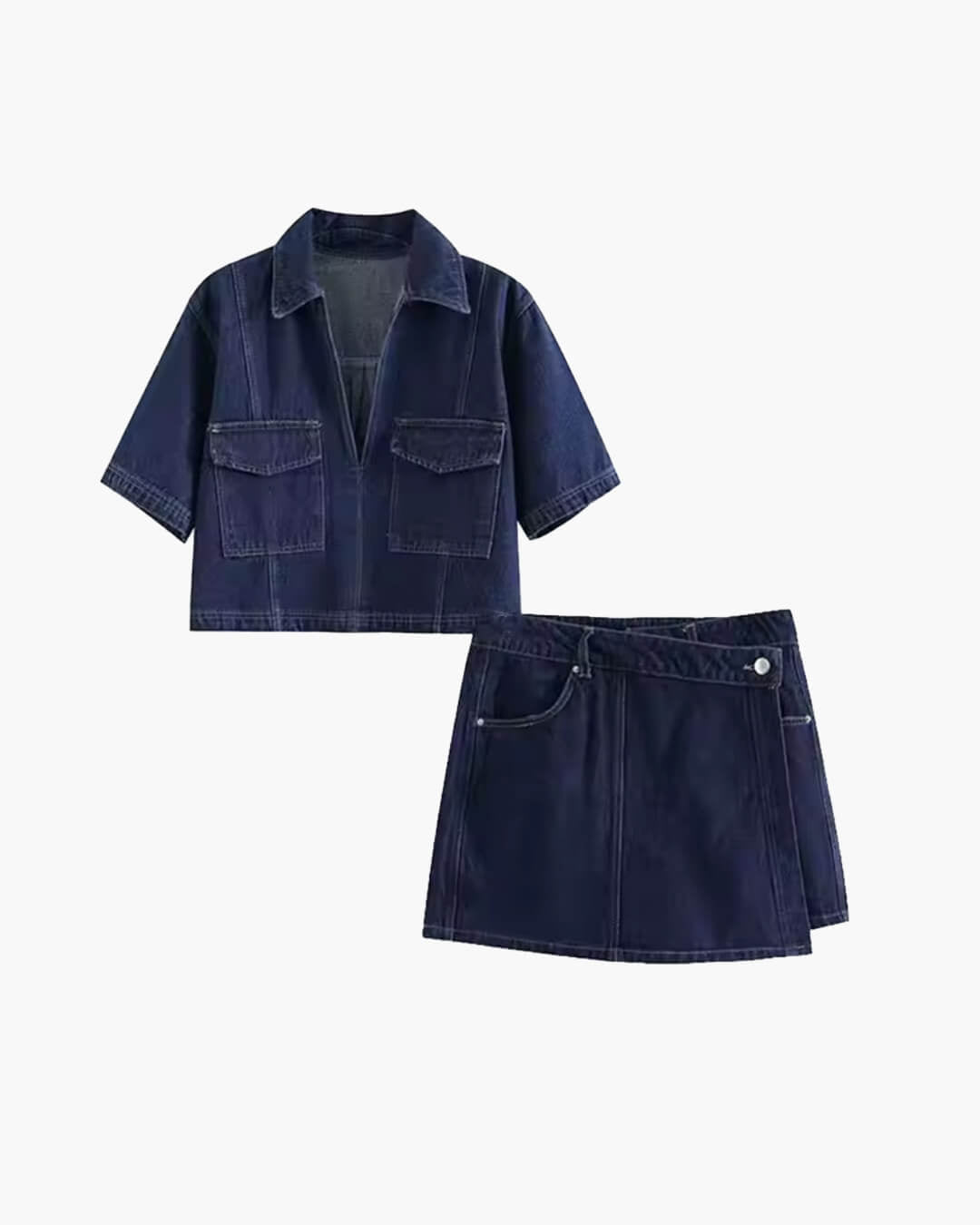 Sophie croppad topp och skort-set