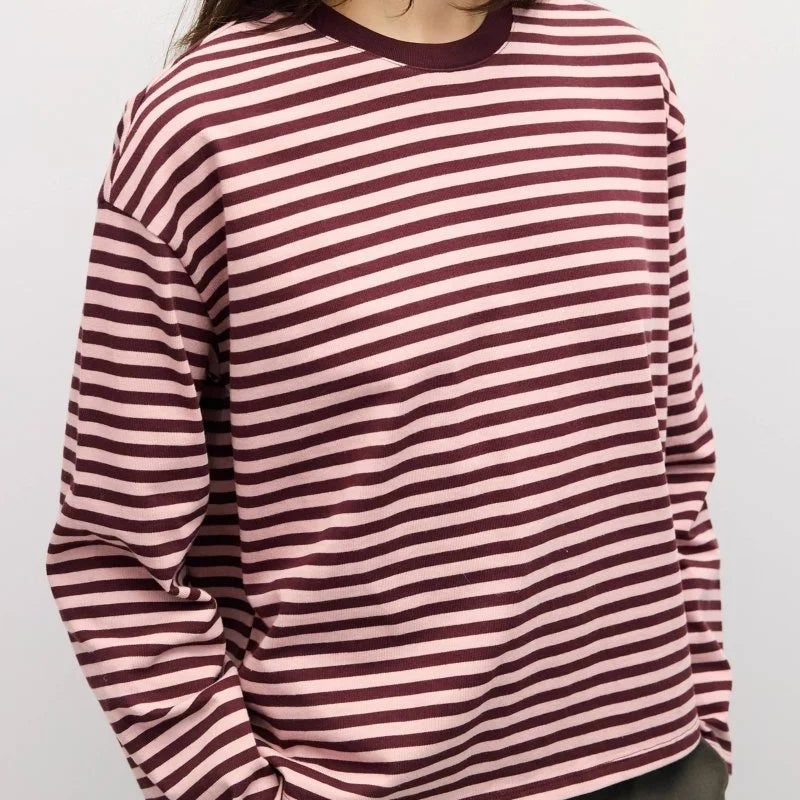 ZEYA - Angela Striped Oversized Knit Sweater