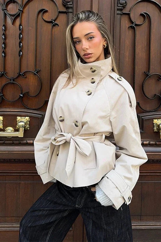 ZEYA - Anna Belted Short Trench Coat