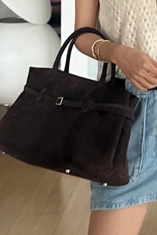ZEYA - Ava Frosted Suede Tote Bag