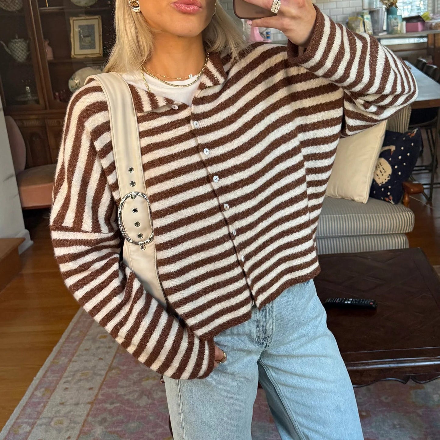 ZEYA - Belinda Striped Cardigan