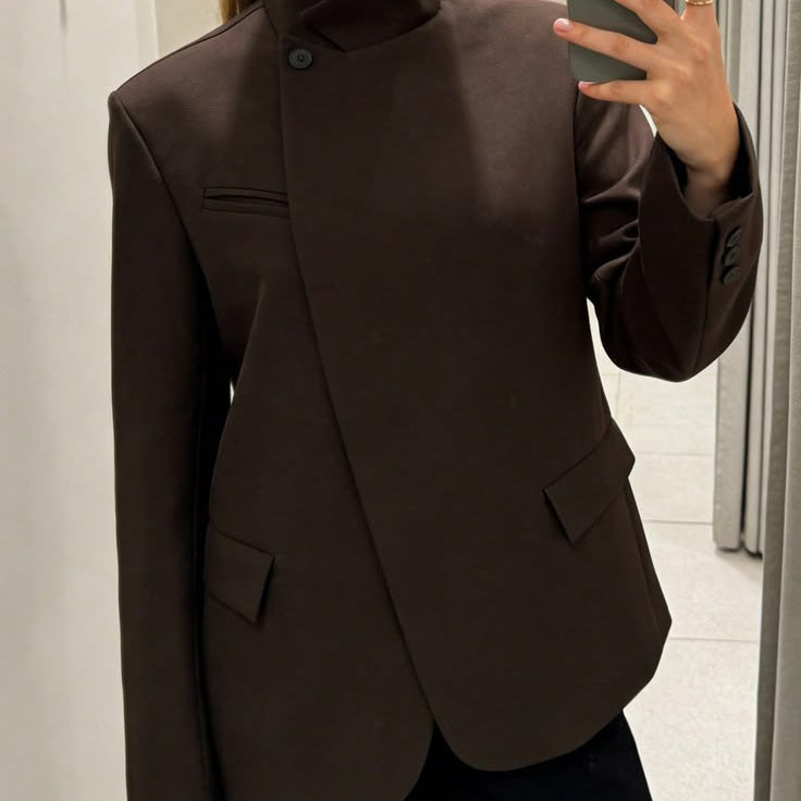 ZEYA - Bessie Vintage Asymmetric Blazer