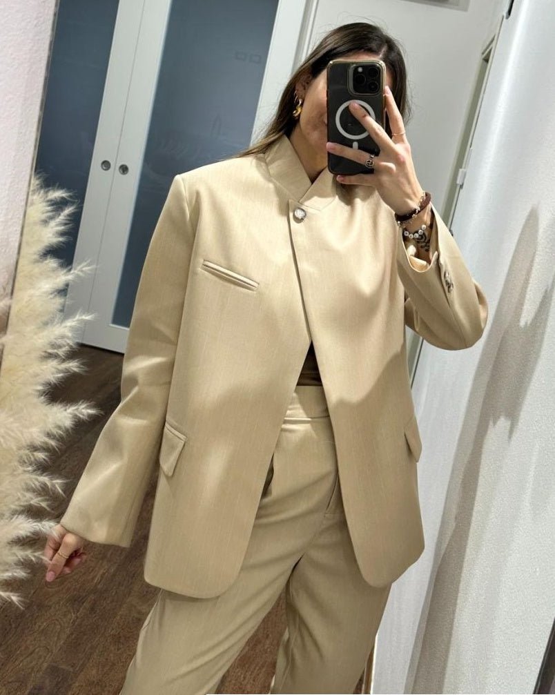ZEYA - Bessie Vintage Asymmetric Blazer