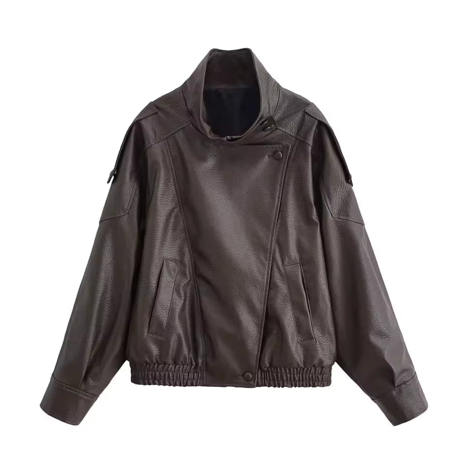 ZEYA - Bianca Asymmetric Button Pocket Jacket