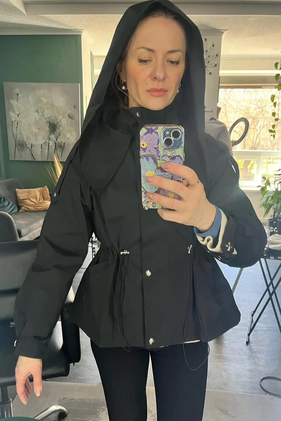 ZEYA - Brittany Hooded Short Trench Coat