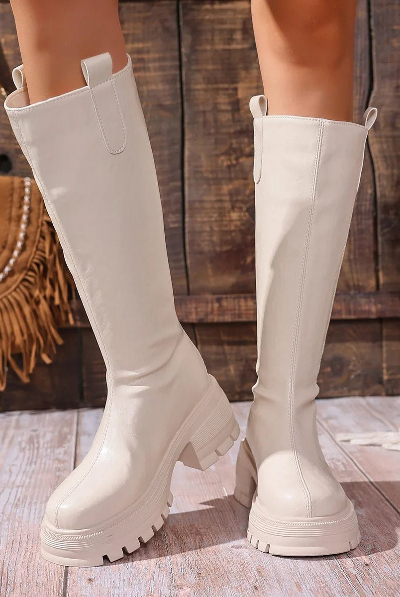 ZEYA - Charlee Knee High Leather Boots