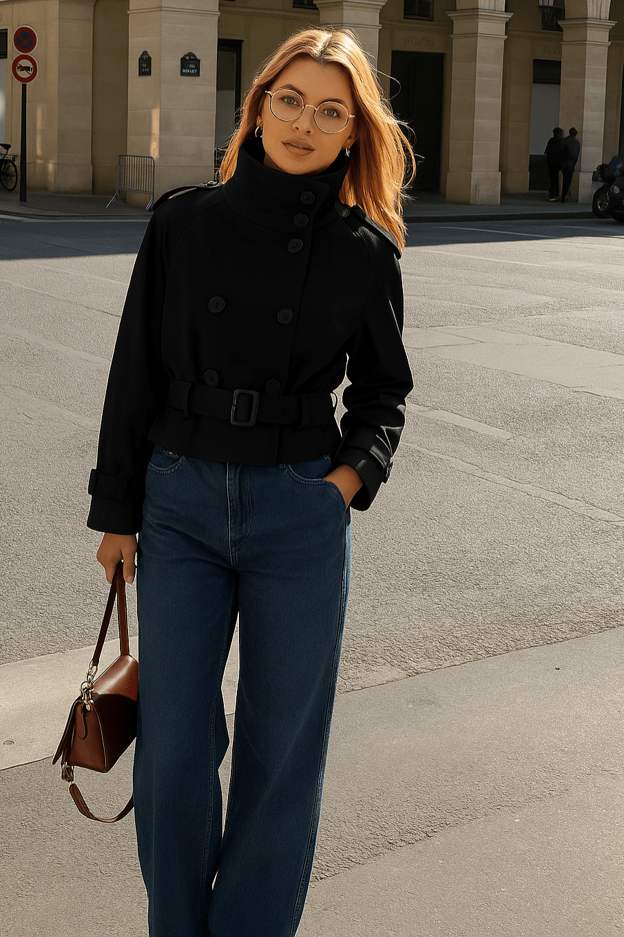 ZEYA - Daphne Cropped Trench Coat