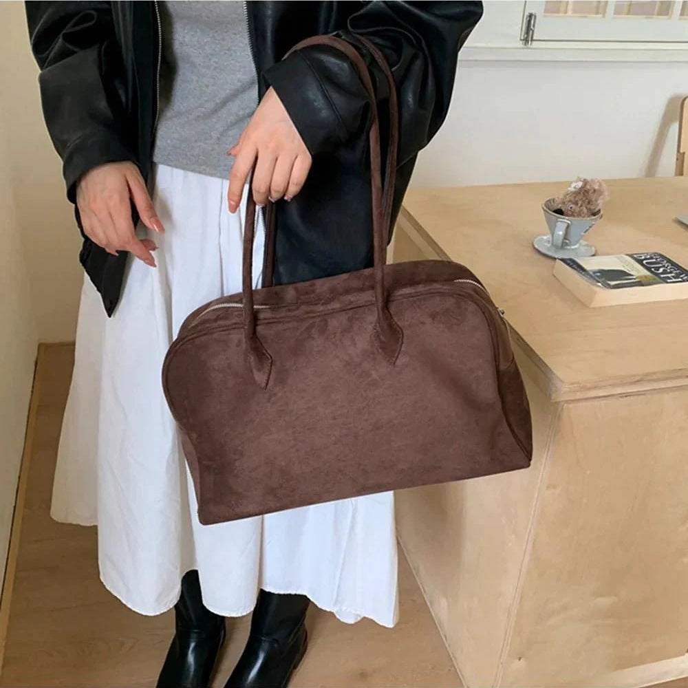 ZEYA - Dominica Suede Shoulder Bag