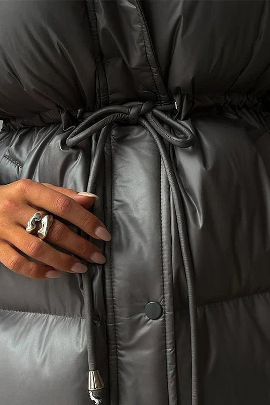 ZEYA - Elaine Drawstring Hooded Puffer Coat