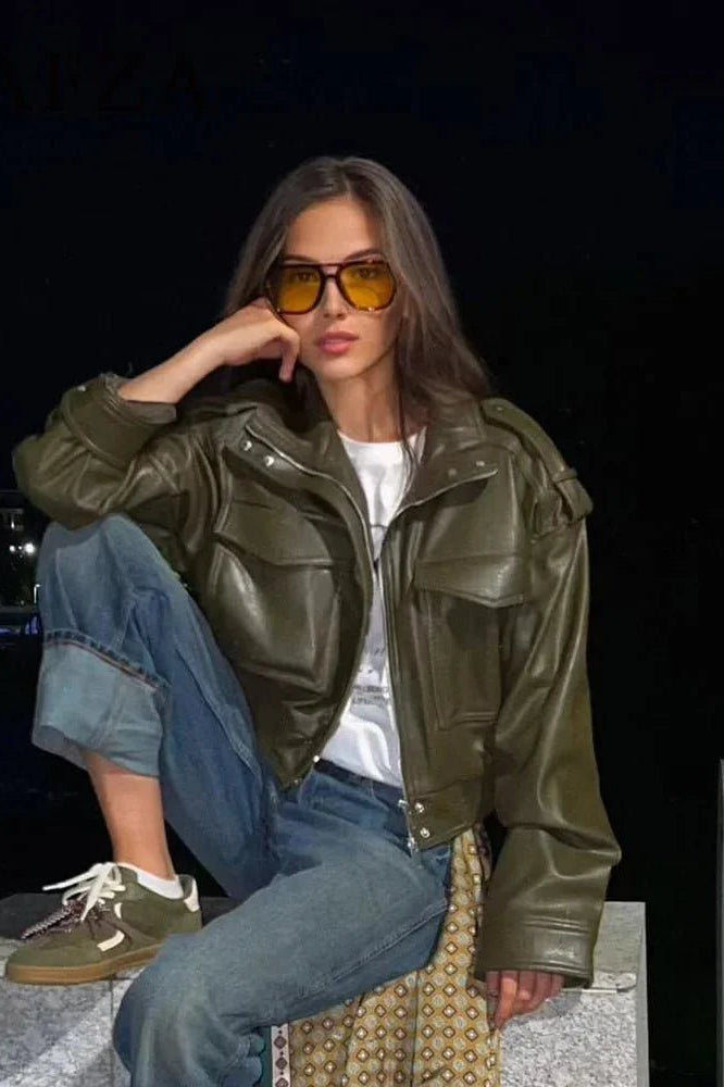 ZEYA - Eleanor Faux Leather Jacket