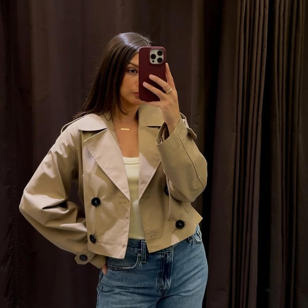 ZEYA - Ella Cropped Trench Coat