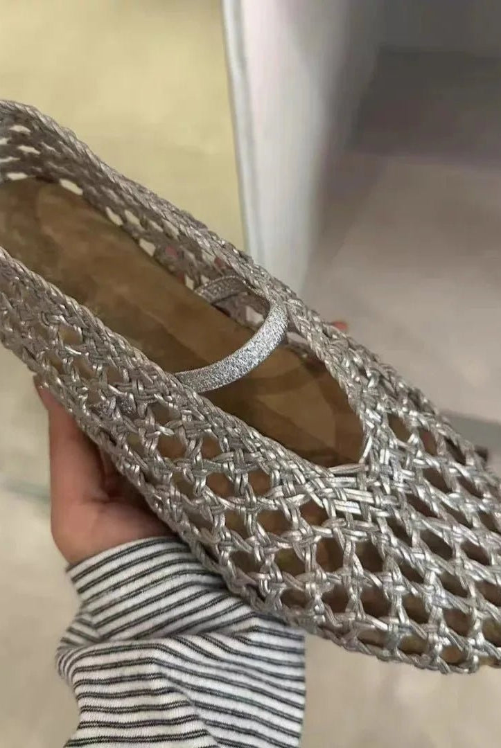 ZEYA - Ella Hollow Woven Flats