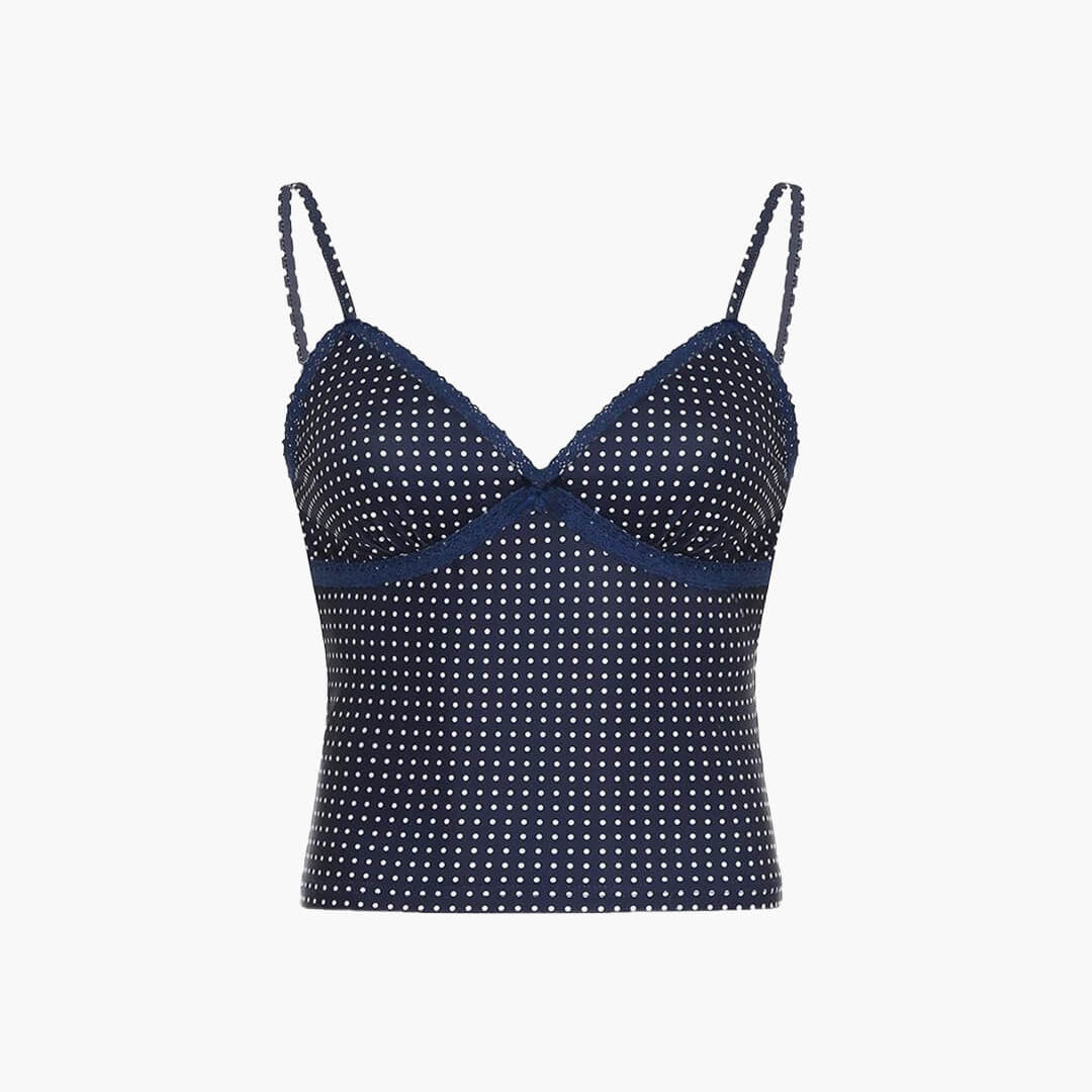 ZEYA - Ellaine Polka Dot Crop Top