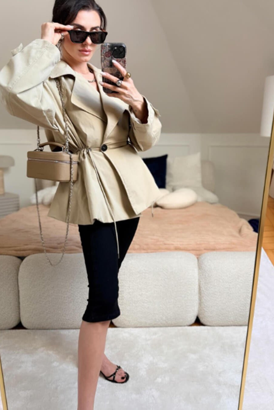 ZEYA - Ellen Lapel Collar Trench Coat