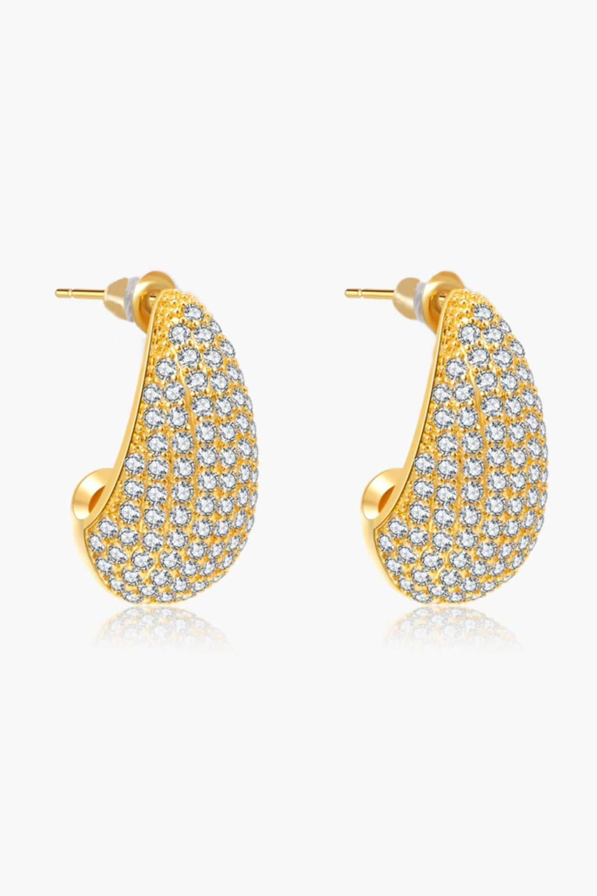 ZEYA - Eloisa Pavé Teardrop Zirconia Earrings