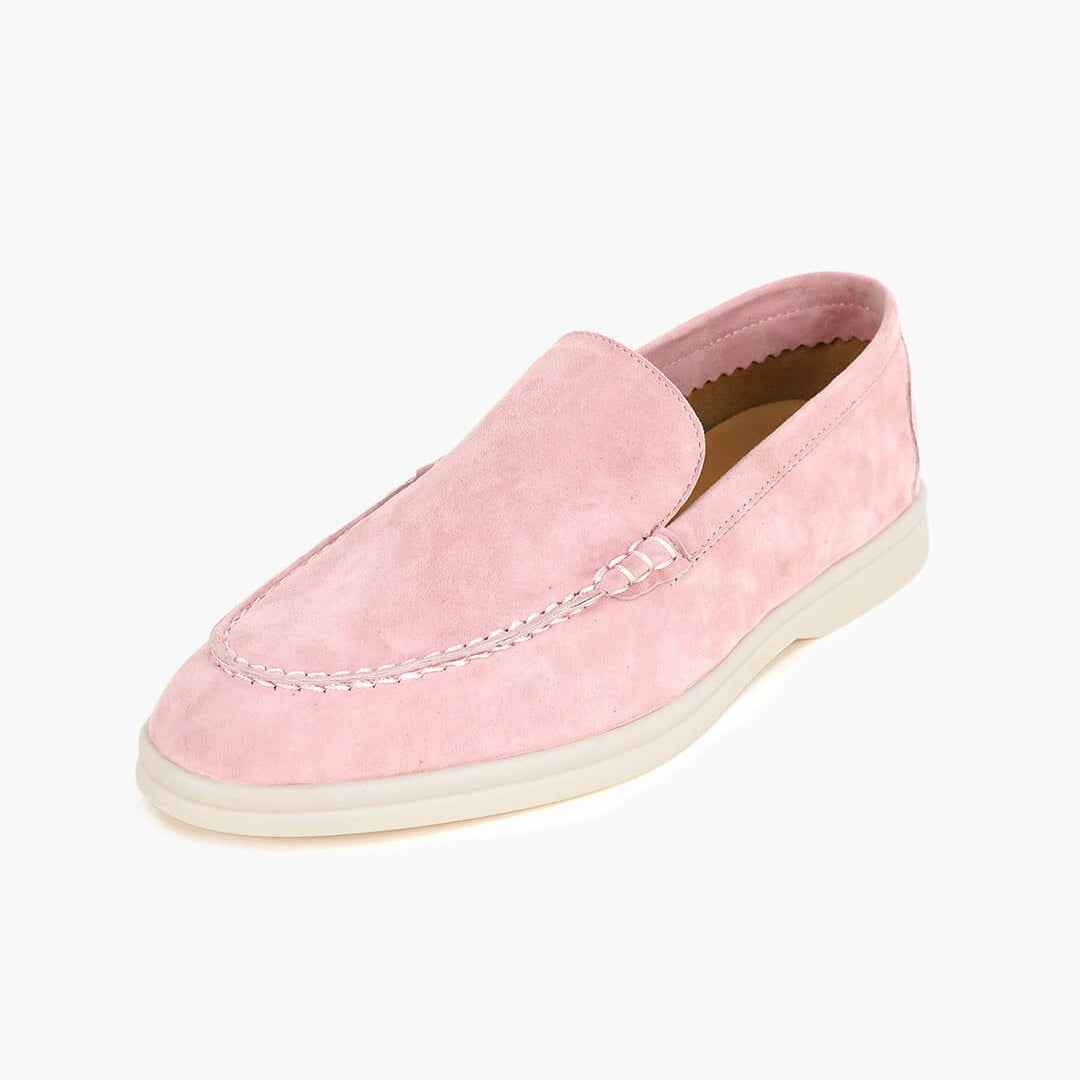 ZEYA - Elvira Suede Flat Moccasin Loafers