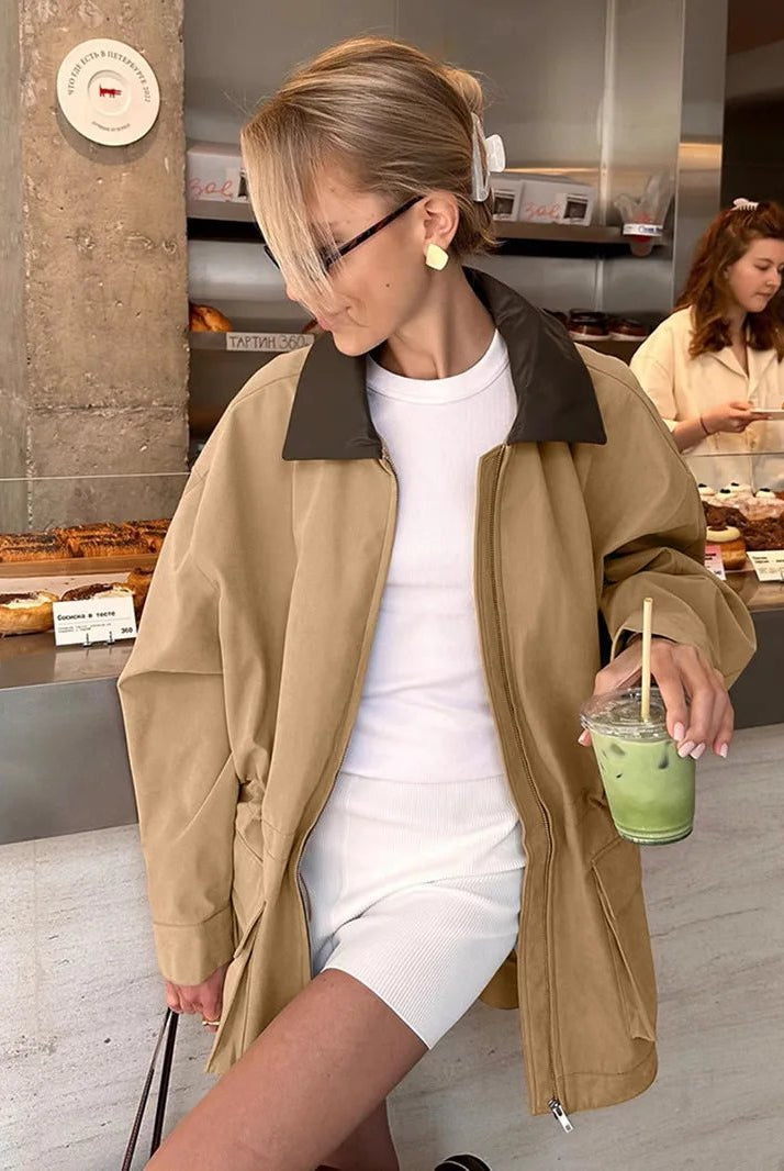 ZEYA - Evangeline Short Pocket Trench Coat