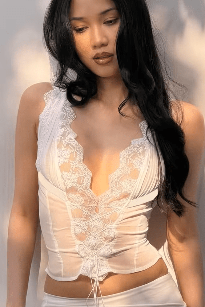ZEYA - Evelyn Lace Tie Back Skirt Set