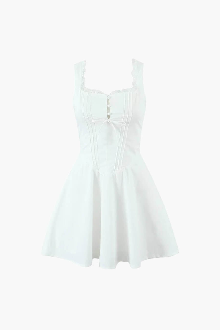 ZEYA - Evelyn Lace-Up Back Mini Dress