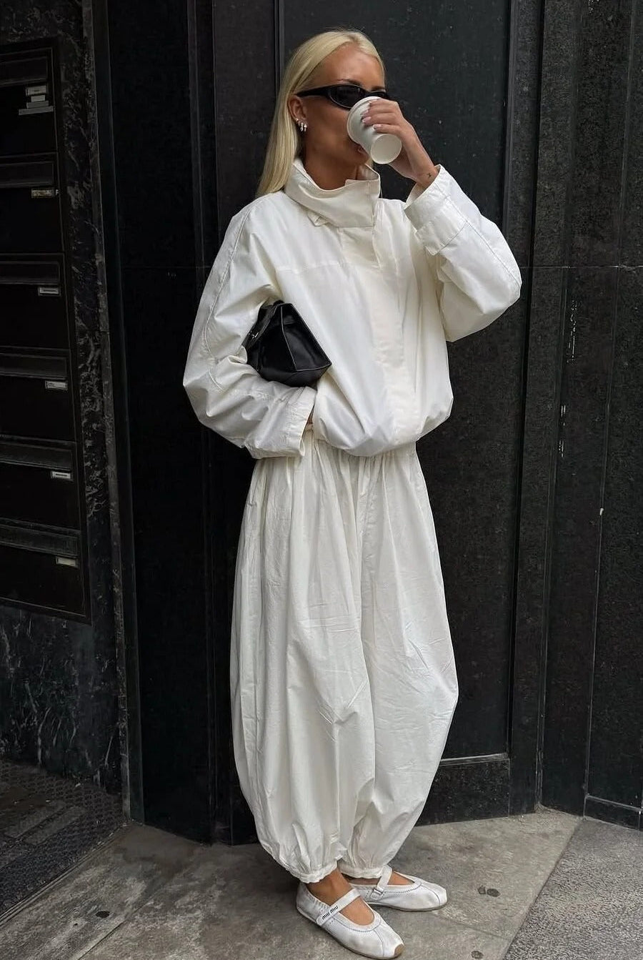 ZEYA - Fiona Funnel Neck Windbreaker Jacket