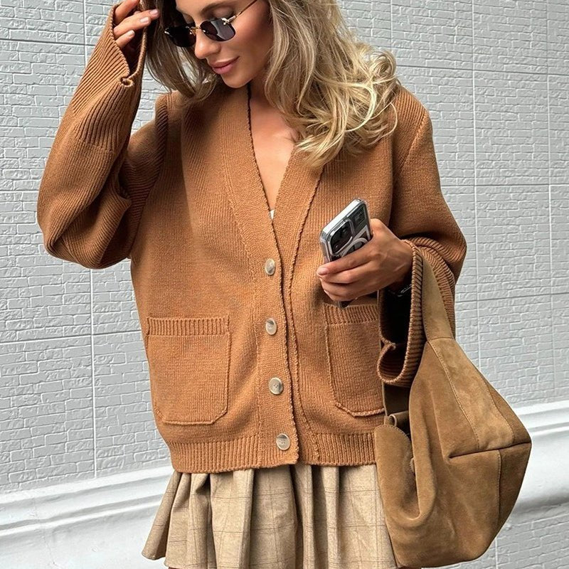 ZEYA - Francesca Vintage Loose Fit Cardigan