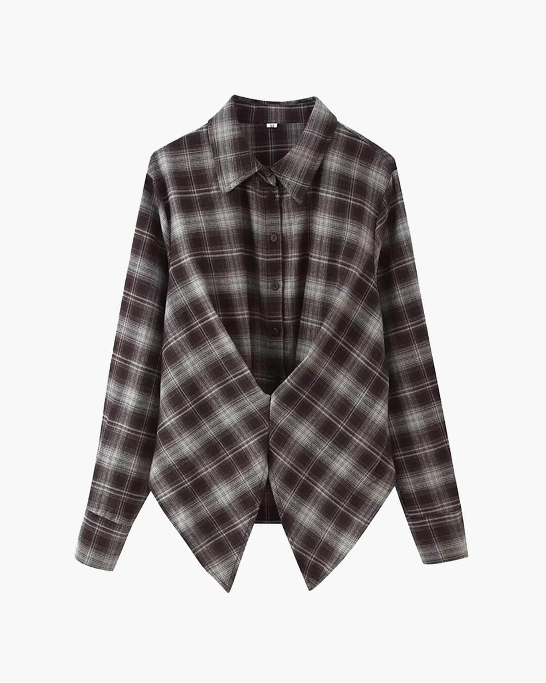 ZEYA - Gloria Plaid Cinched-Waist Polo