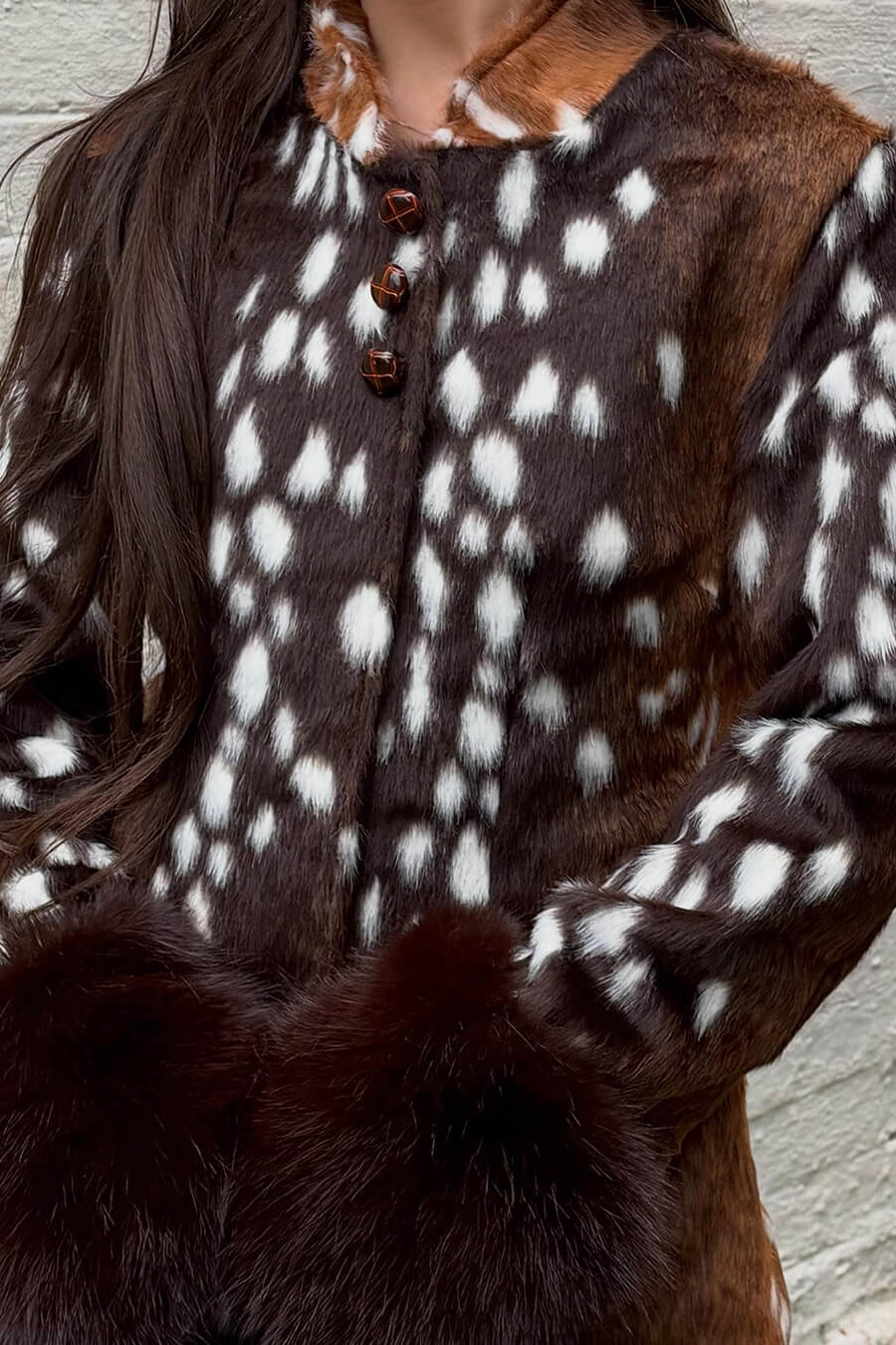ZEYA - Harriet Stand Collar Faux Fur Jacket