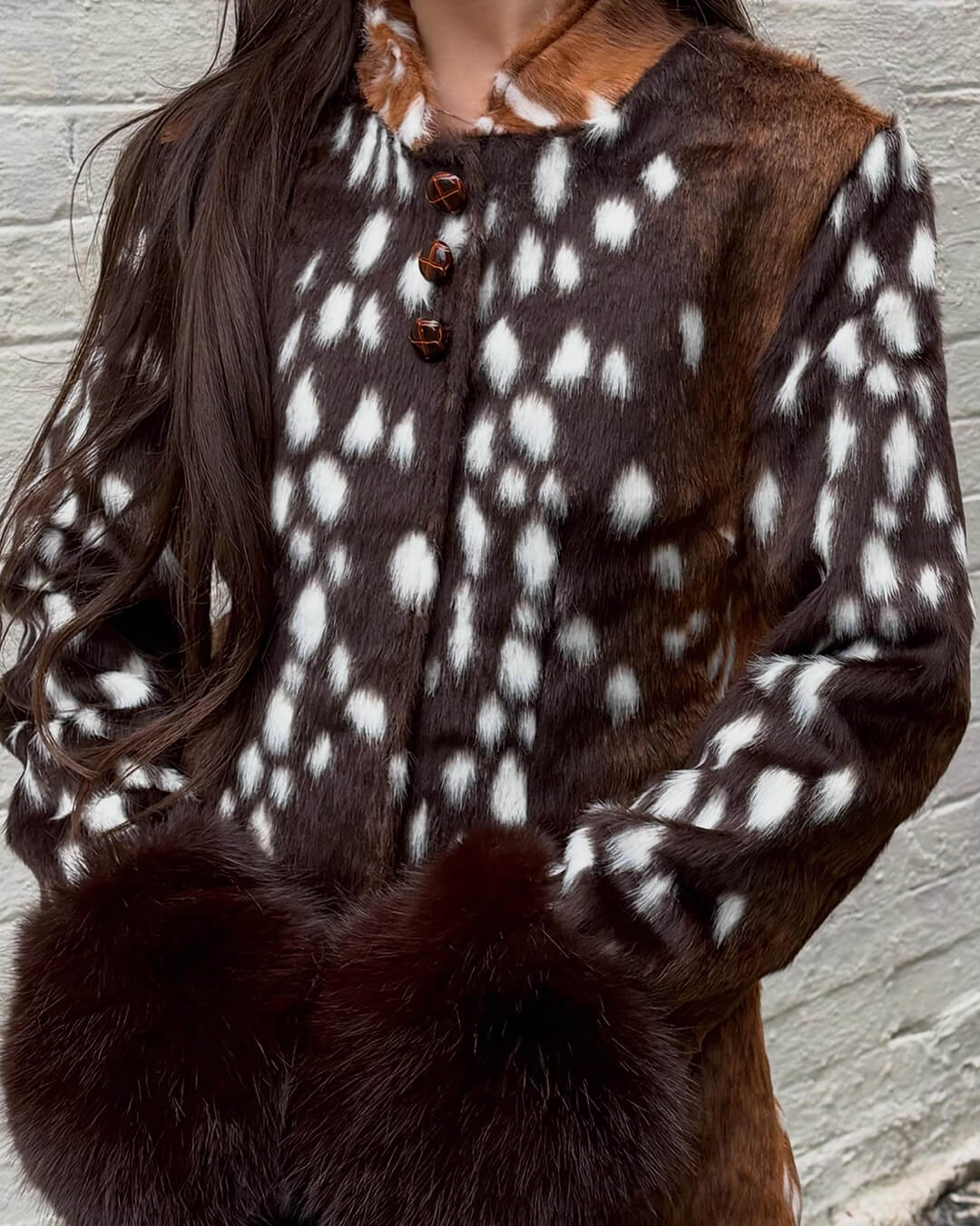 ZEYA - Harriet Stand Collar Faux Fur Jacket