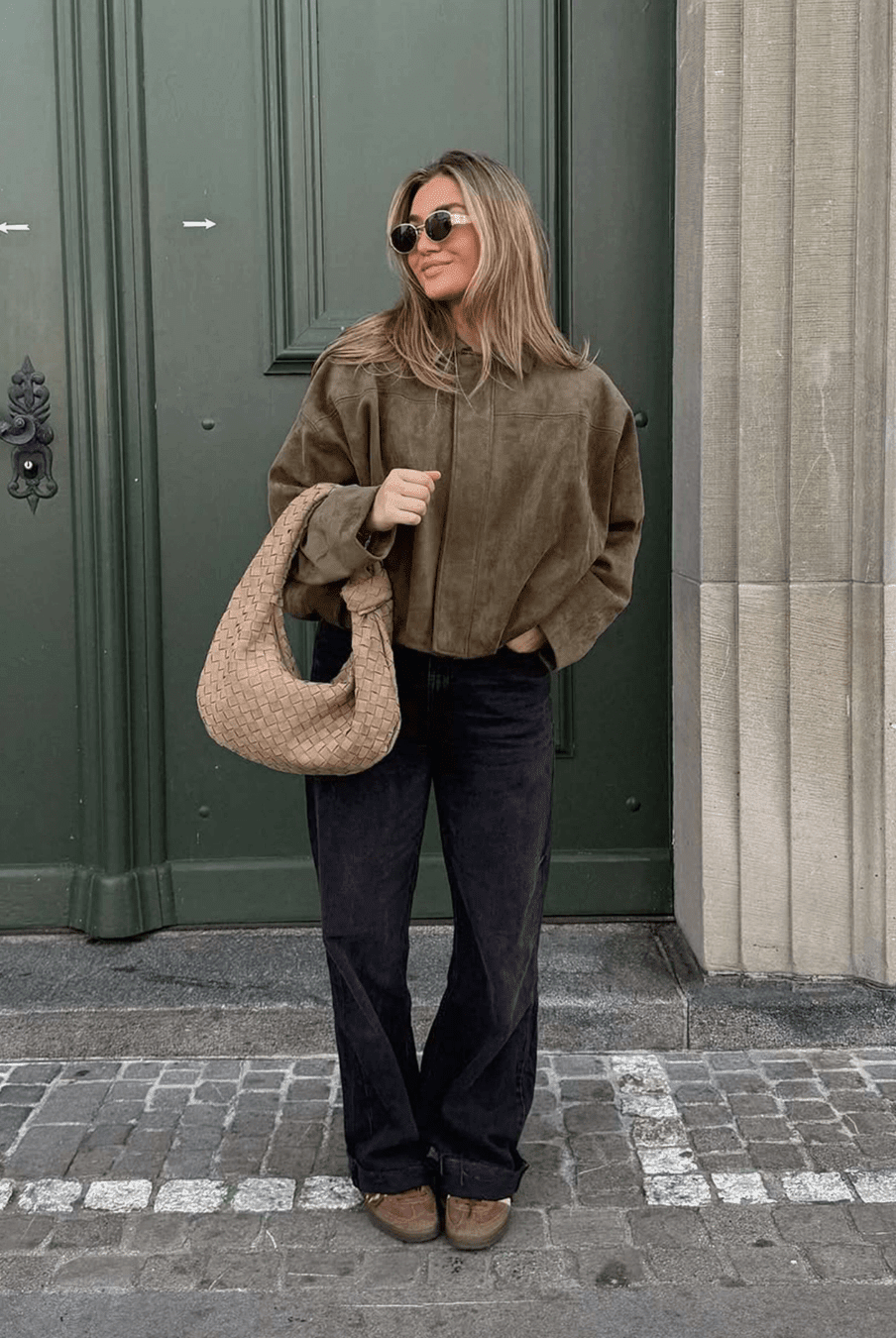 ZEYA - Helen Faux Suede Bomber Jacket