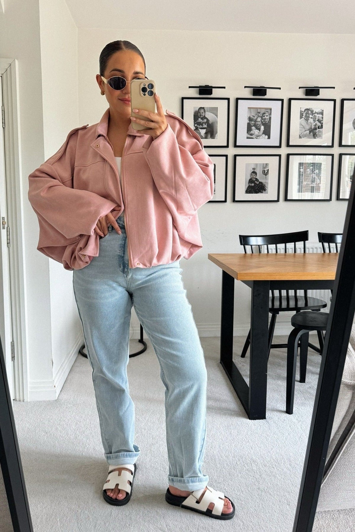 ZEYA - Helen Faux Suede Bomber Jacket