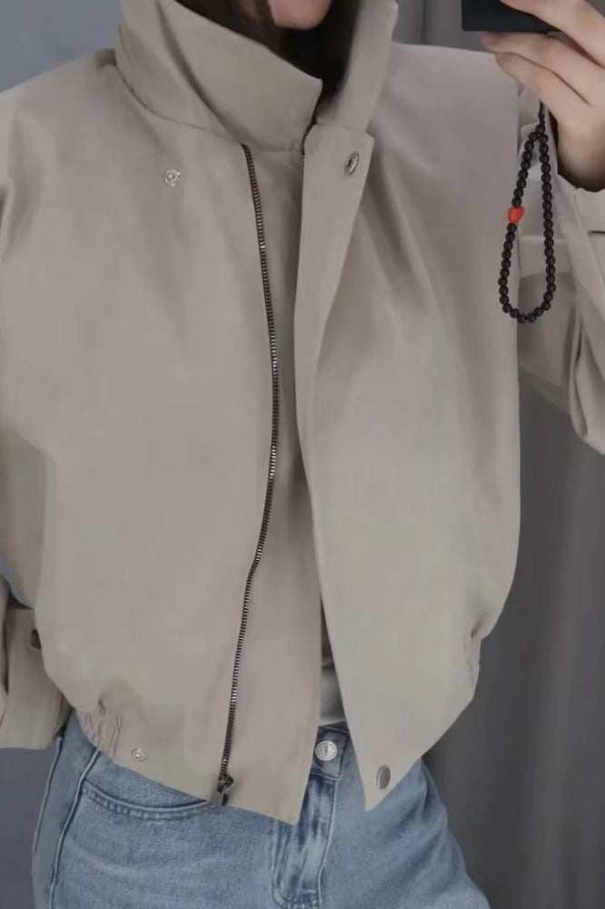 ZEYA - Helena Cropped Bomber Jacket
