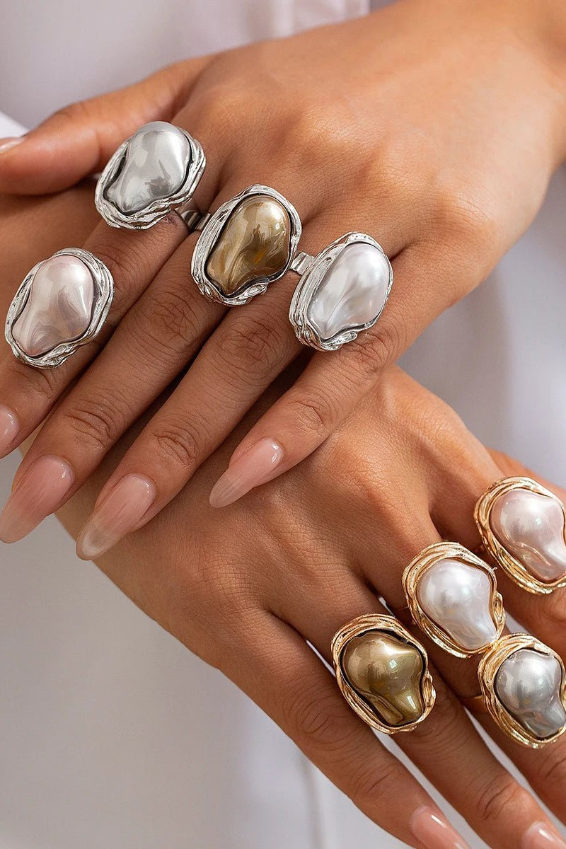 ZEYA - Ivy Adjustable Pearl Ring