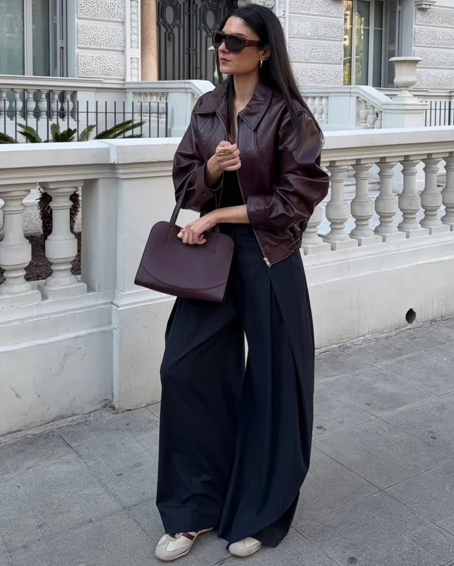 ZEYA - Jade Faux Leather Lapel Jacket