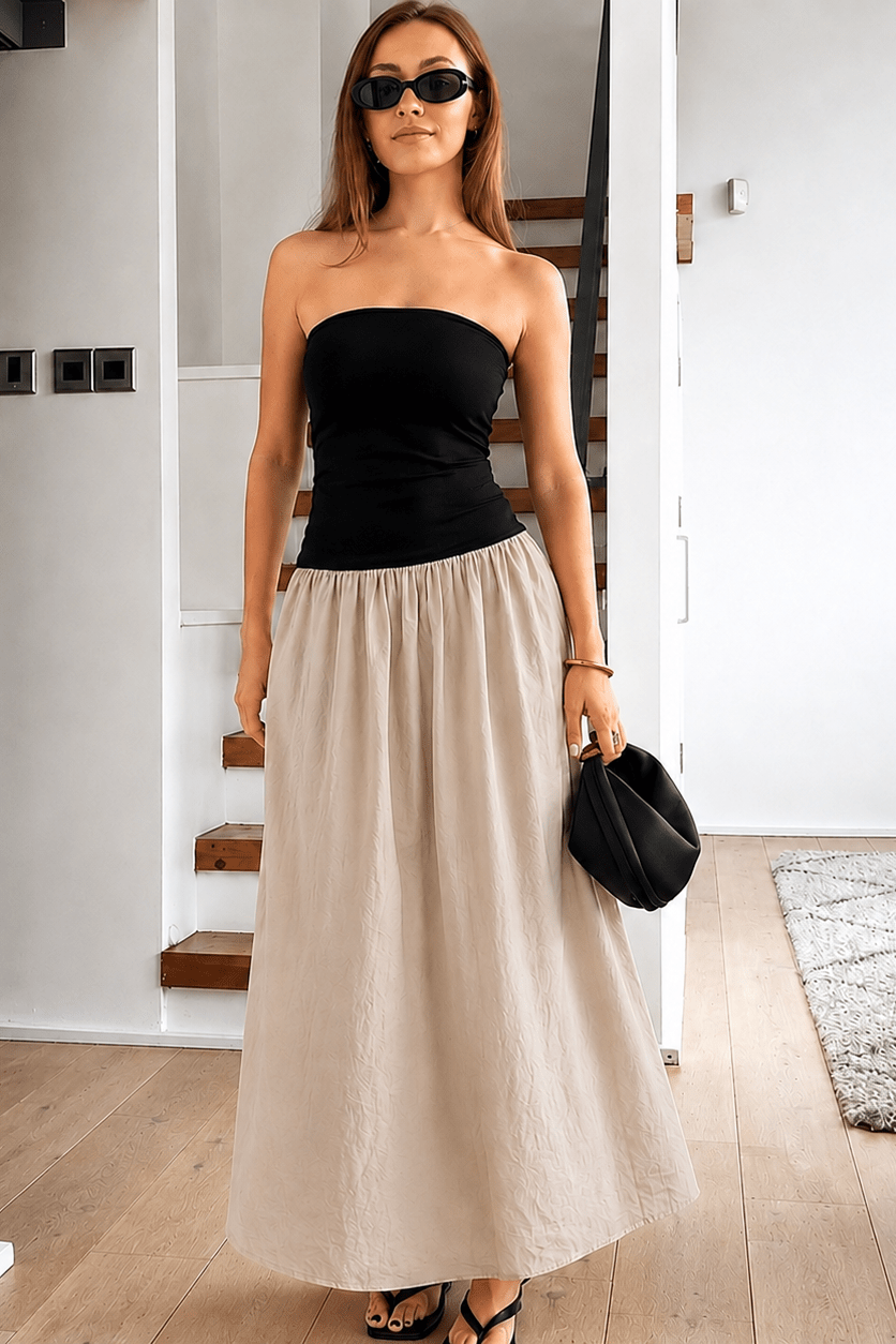ZEYA - Jane Contrast Maxi Dress