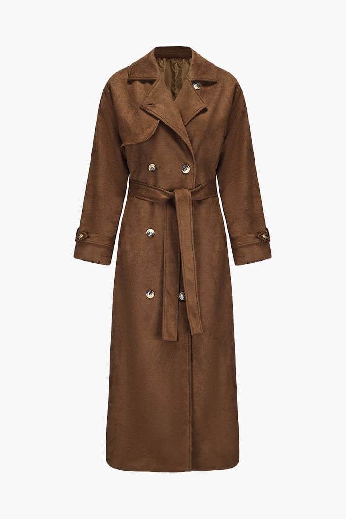 ZEYA - Jenna Faux Suede Trenchcoat