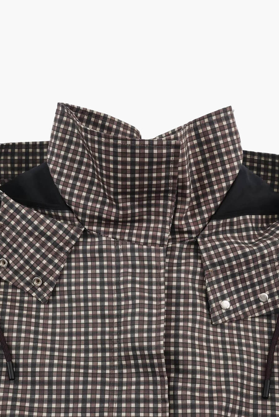 ZEYA - Jenny Plaid Hooded Windbreaker Jacket