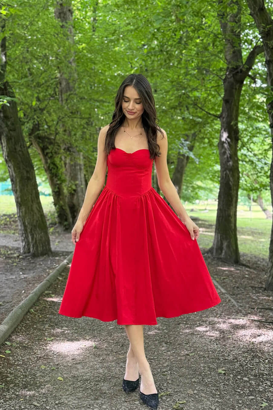 ZEYA - Jessica Sleeveless Strap Midi Dress