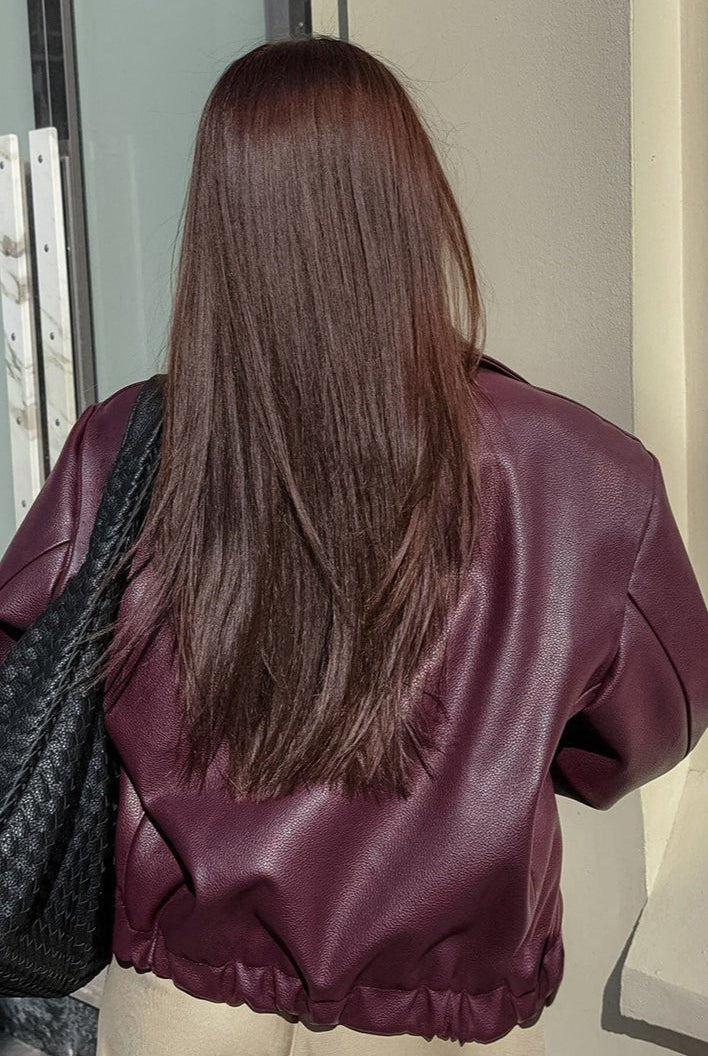 ZEYA - Katie Matte Moto Faux Leather Jacket