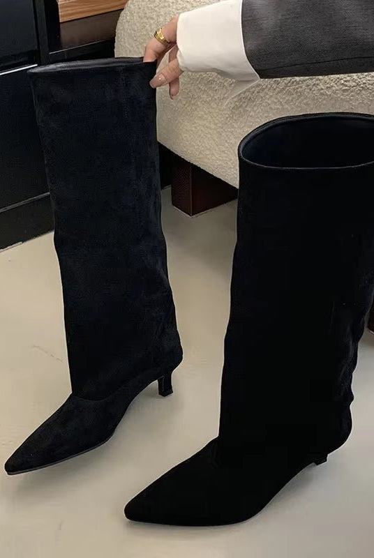 ZEYA - Kendall Knee High Suede Boots