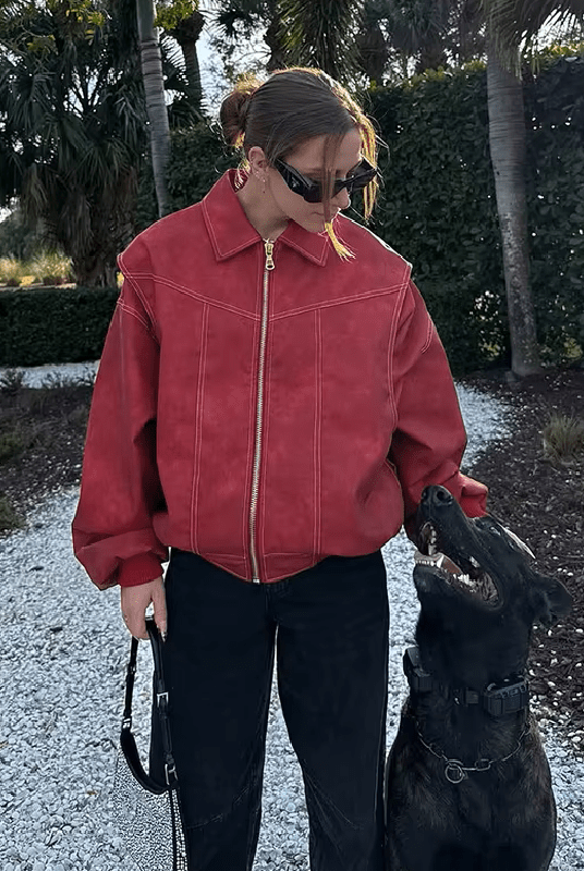ZEYA - Lena Faux Leather Jacket