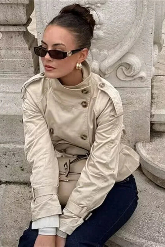 ZEYA - Lisa Cropped Trench Coat
