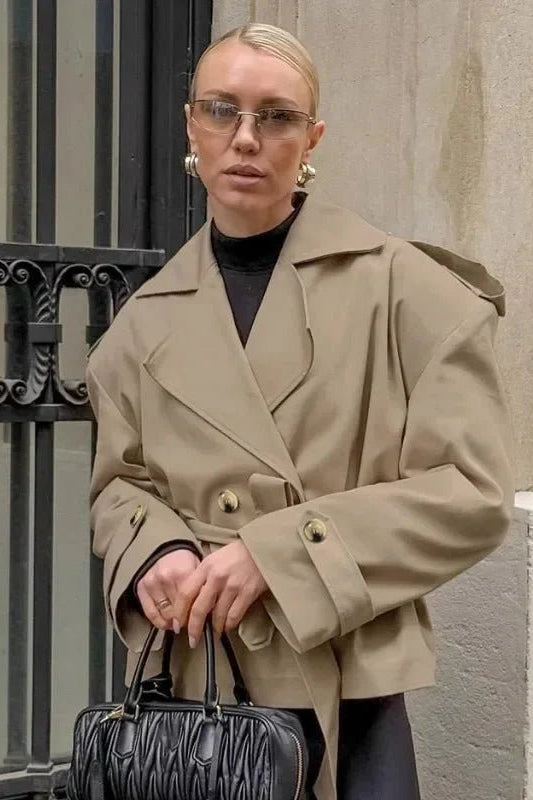 ZEYA - Melody Crop Trench Coat