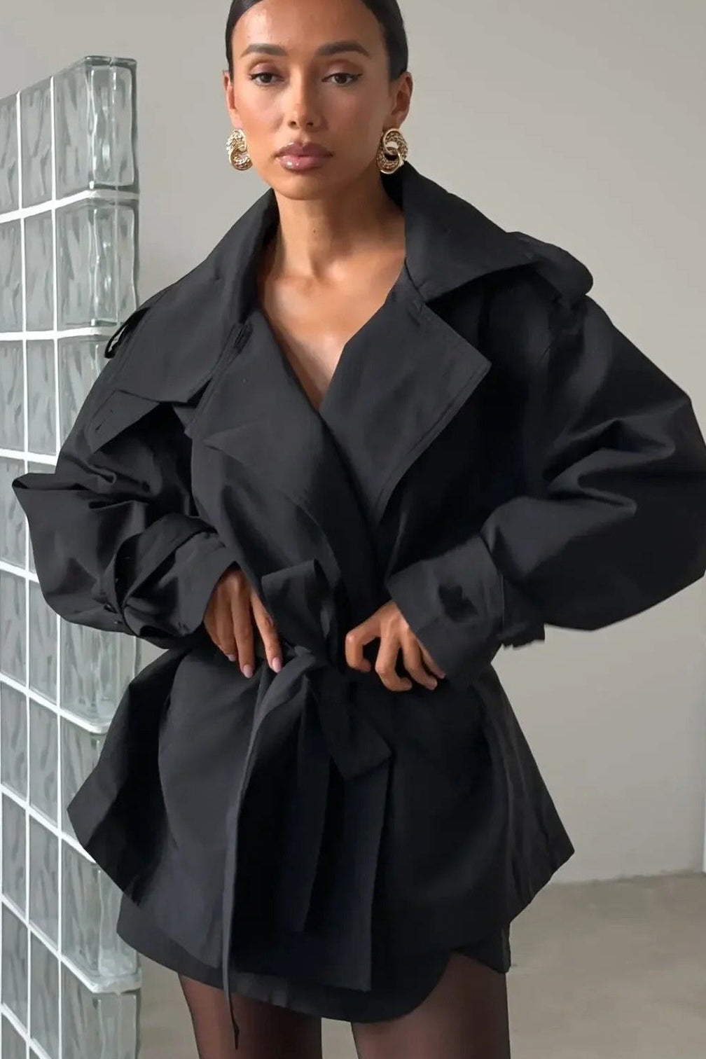 ZEYA - Melody Crop Trench Coat