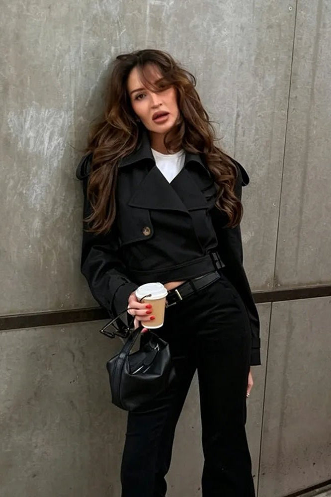 ZEYA - Mila Cropped Trench Jacket