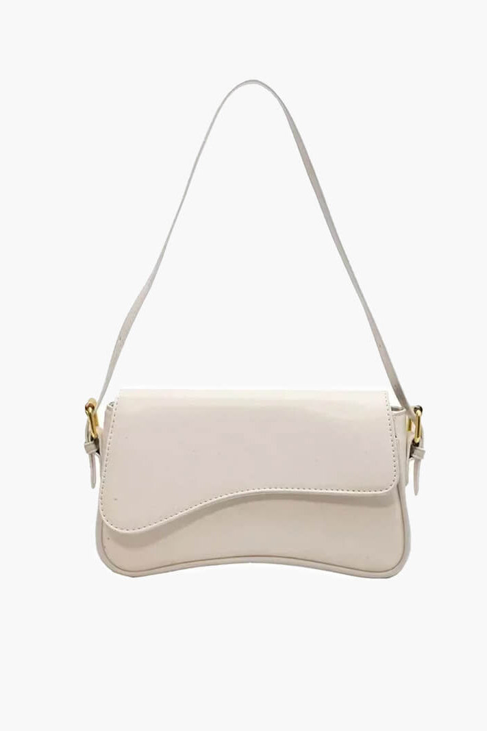 Zeya - Mila Shoulder Saddle Bag White Regular