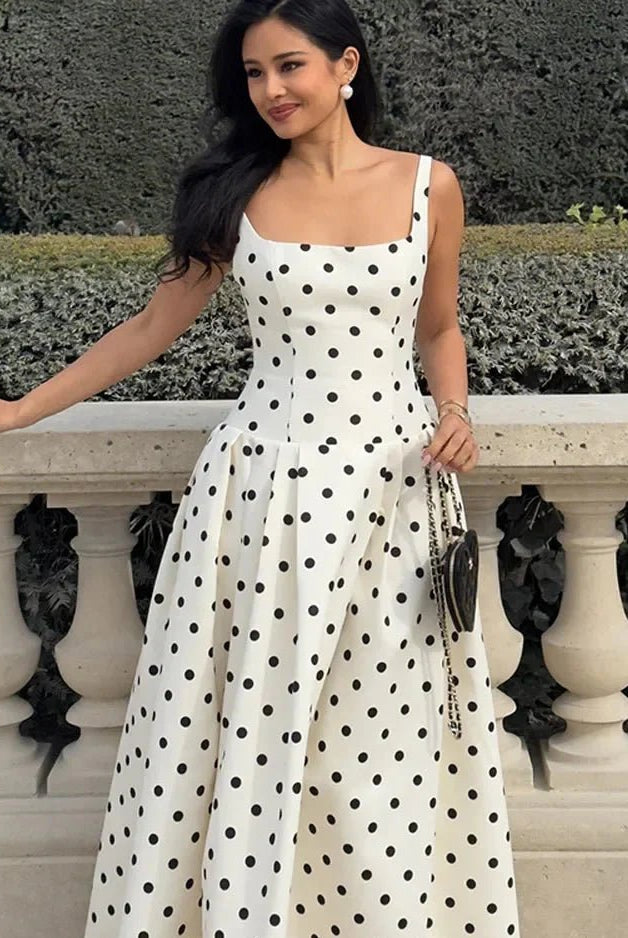 ZEYA - Petra Polka Dot Midi Dress