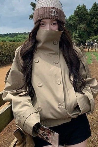 ZEYA - Rachel Utility Cropped Trench Coat