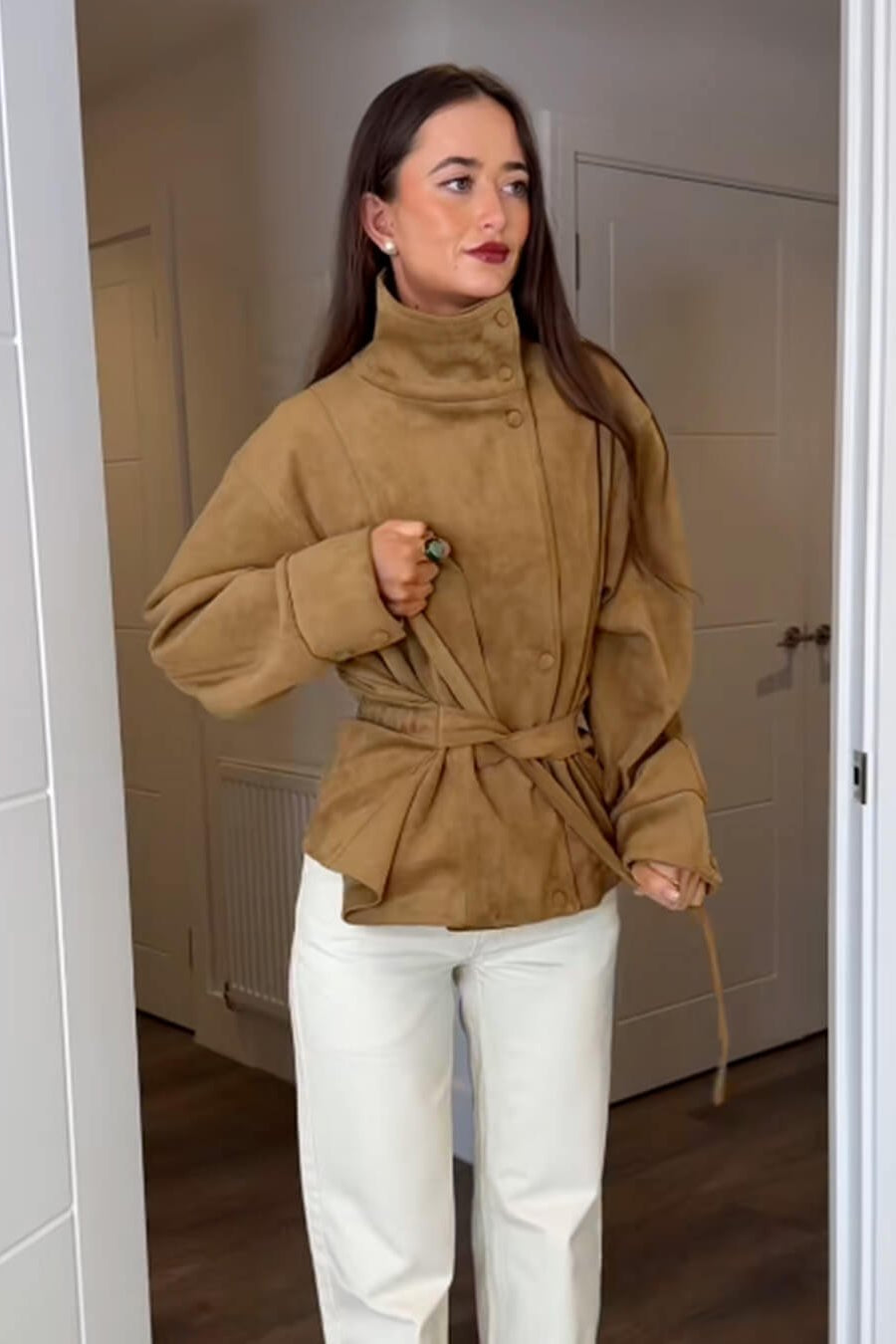 ZEYA - Rebecca Lace-Up Suede Jacket