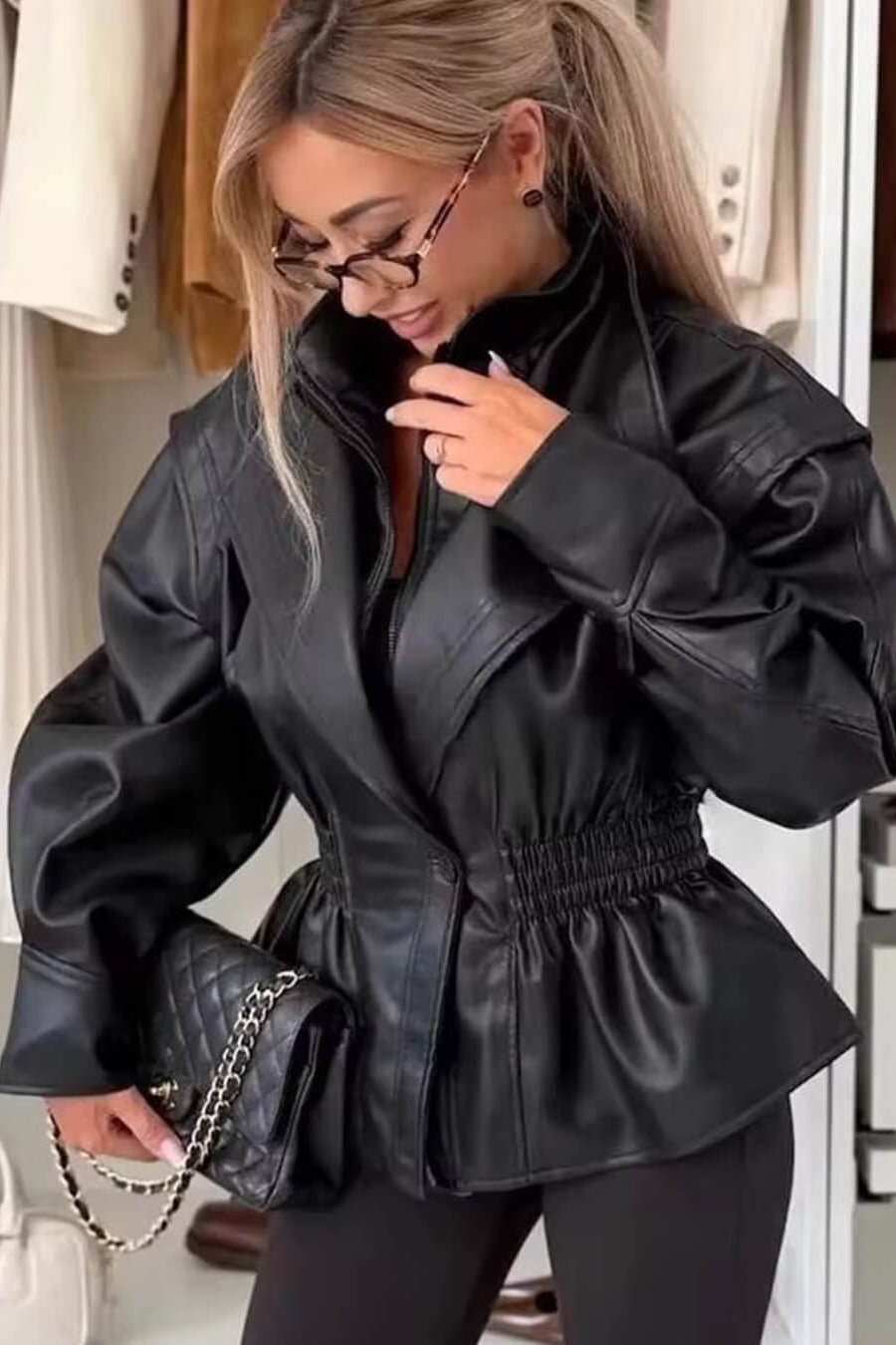 ZEYA - Rosalie Faux Leather Jacket